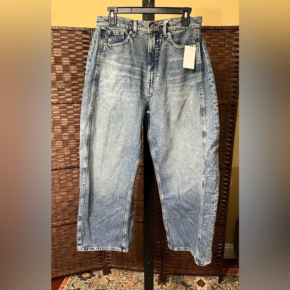 New Good American GOOD EXTREME BARREL JEANS | High-Rise | Wide Leg - Picture 4 of 7